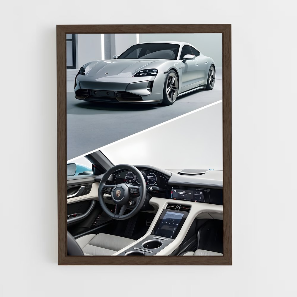 Poster Intérieur Taycan Turbo GT – affiche Porsche (vue 5)